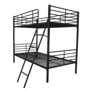 ორსართულიანი საწოლი შავი 90*200 (MM944)