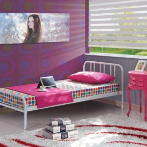 ერთადგილიანი საწოლი თეთრი 90*200 (MM932)