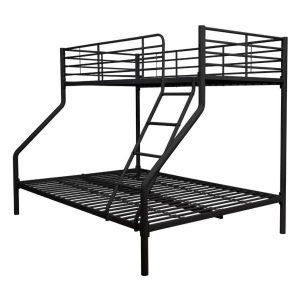 ორსართულიანი საწოლი შავი 140*200-90*200 (MM947)