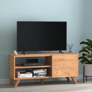 ტელევიზორის მაგიდა 100*35 ფიჭვის ფაქტურით (BF-829)