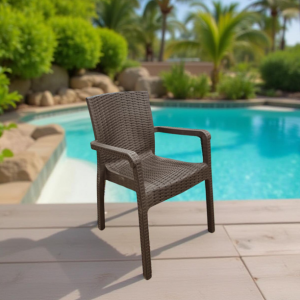 პლასტმასის სკამი ყავისფერი (SP866)