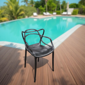 პლასტმასის სკამი შავი (SP896)