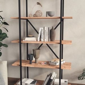 5-დონიანი თარო (160*90) ფიჭვის ფაქტურით (564)