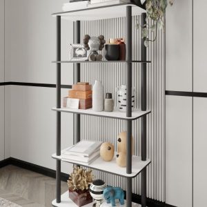 5 დონიანი თეთრი თარო (30*60) (MS813)