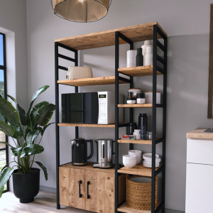 სამზარეულოს კარადა ფიჭვის ფაქტურით (BF-677)