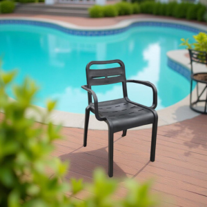 პლასტმასის სკამი შავი (SP888)