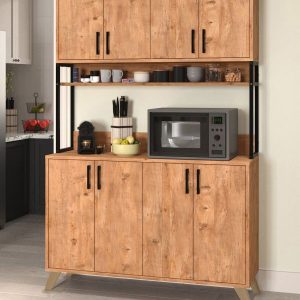 სამზარეულოს კარადა ფიჭვის ფაქტურით (BF-787)