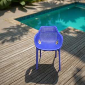 პლასტმასის სკამი ლურჯი (SP895)