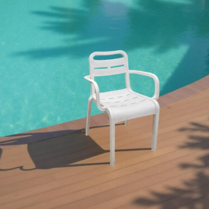 პლასტმასის სკამი თეთრი (SP889)