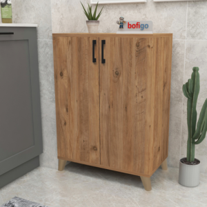 კარადა 4 თაროთი ფიჭვის ფაქტურით (BF-831)