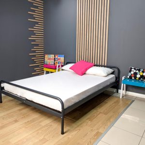 ორადგილიანი საწოლი შავი 160*200 (MM935)