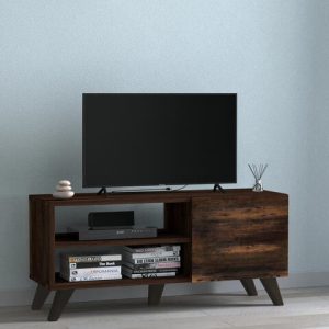 ტელევიზორის მაგიდა 100*35 მუქი დაძველების ეფექტით (BF-830)