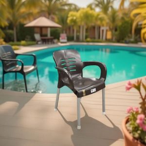 პლასტმასის სკამი ყავისფერი (SP875)