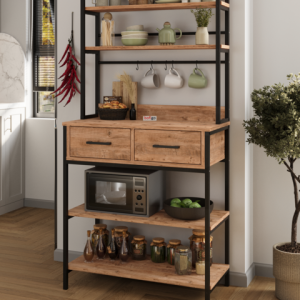 სამზარეულოს კარადა ფიჭვის ფაქტურით (BF-672)