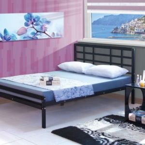 ორადგილიანი საწოლი შავი 160*200 (MM939)