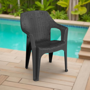 პლასტმასის სკამი ანტრაციტი 85*62*63 (SP872)