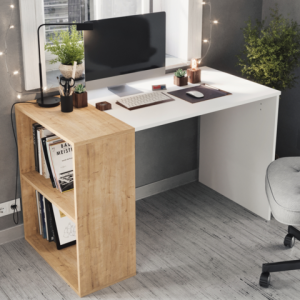 საოფისე სამეცადინო მაგიდა თაროებით (BF-681)