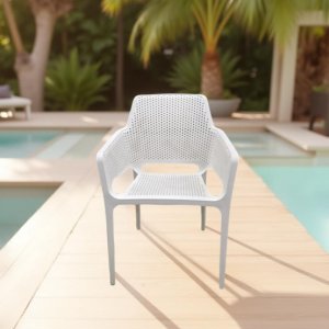 პლასტმასის სკამი თეთრი (SP909)