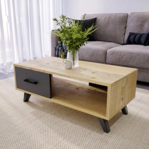 ყავის მაგიდა დეკორატიული კარით (BF-848)