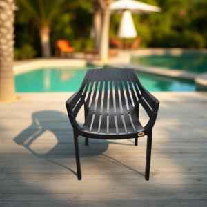 პლასტმასის სკამი შავი (SP861)