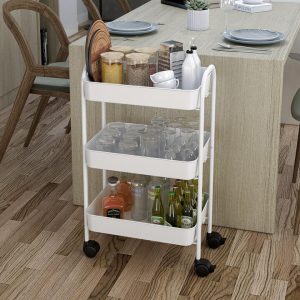 მეტალის სერვისის ურიკა თეთრი (MM951)