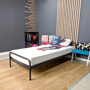 ერთადგილიანი საწოლი შავი 90*200 (MM933)