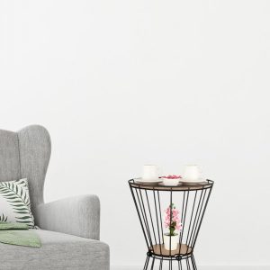 ყავის მაგიდა მეტალის შავი (BG703)