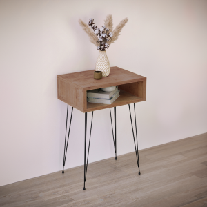 ტუმბო ფიჭვის ფაქტურით მეტალის ფეხებზე (BF-699)