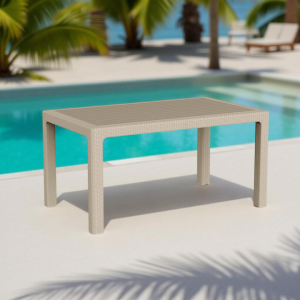 რატანის მაგიდა 90*150 კაპუჩინო (SP881)