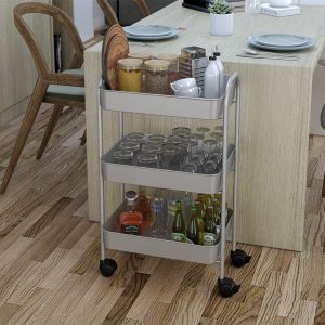 მეტალის სერვისის ურიკა ვერცხვლისფერი (MM953)